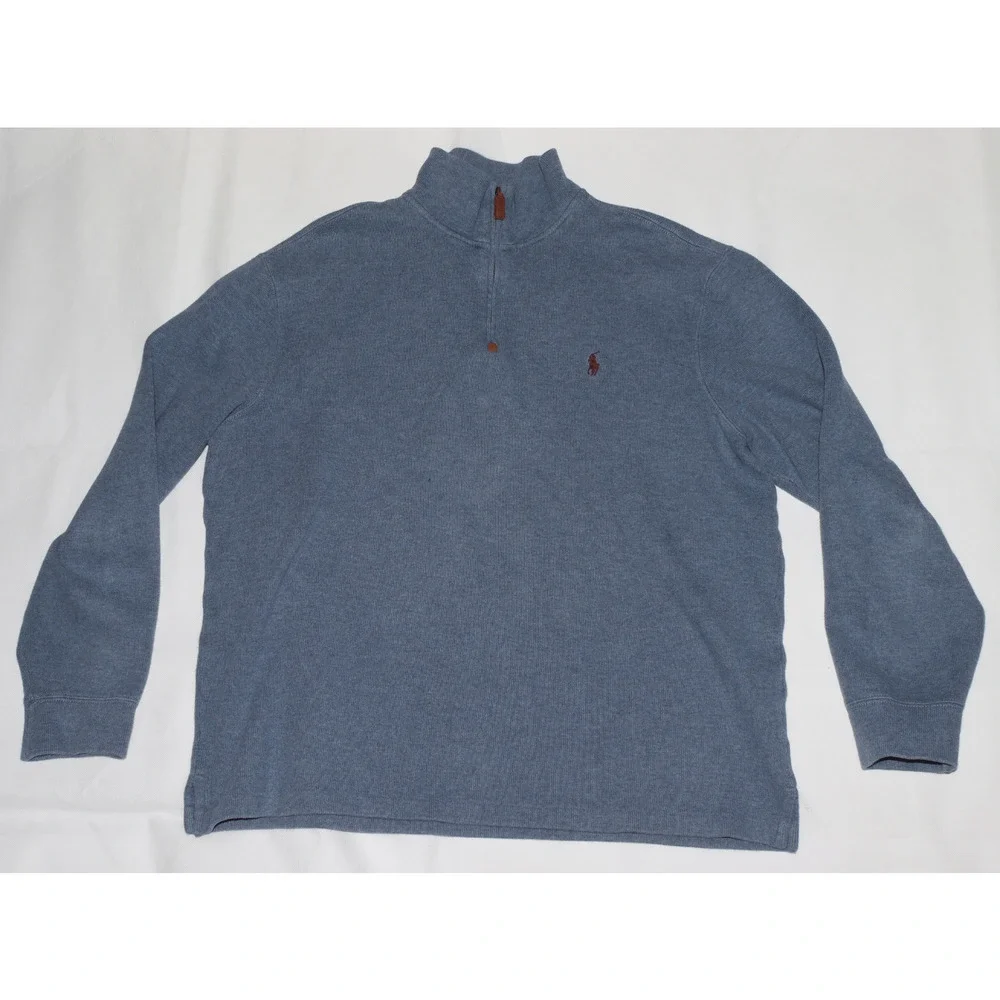 Polo Ralph Lauren Men's Long Sleeve 1/4 Zip Pullover Sweatshirt Size‎ Large